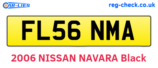FL56NMA are the vehicle registration plates.
