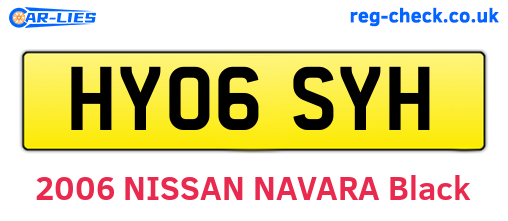 HY06SYH are the vehicle registration plates.