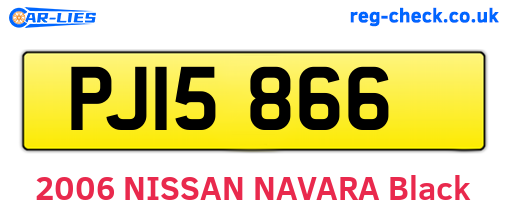 PJI5866 are the vehicle registration plates.