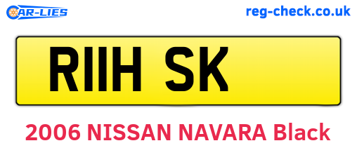 R11HSK are the vehicle registration plates.