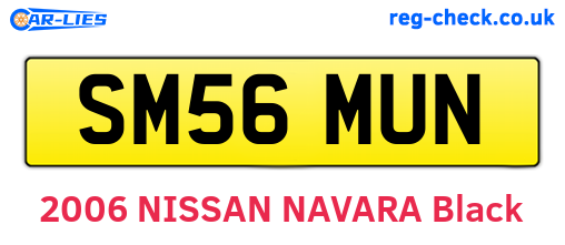 SM56MUN are the vehicle registration plates.