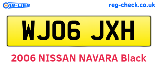 WJ06JXH are the vehicle registration plates.