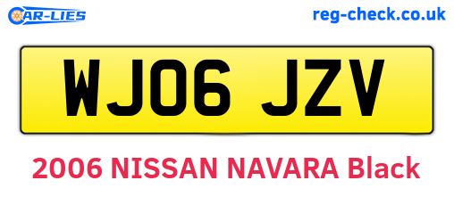 WJ06JZV are the vehicle registration plates.