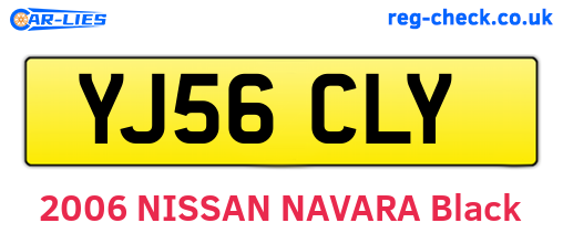 YJ56CLY are the vehicle registration plates.