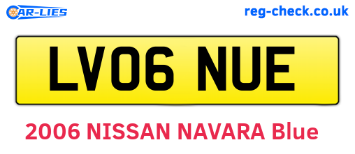 LV06NUE are the vehicle registration plates.