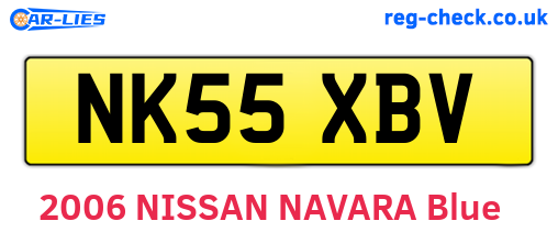 NK55XBV are the vehicle registration plates.