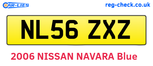 NL56ZXZ are the vehicle registration plates.
