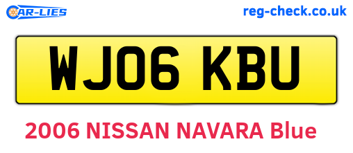 WJ06KBU are the vehicle registration plates.