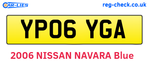 YP06YGA are the vehicle registration plates.