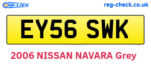 EY56SWK are the vehicle registration plates.
