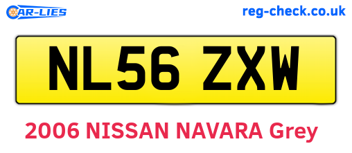 NL56ZXW are the vehicle registration plates.