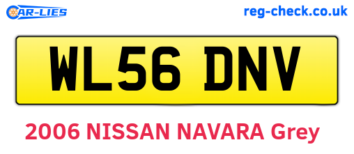 WL56DNV are the vehicle registration plates.