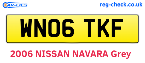 WN06TKF are the vehicle registration plates.