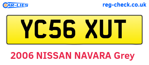 YC56XUT are the vehicle registration plates.