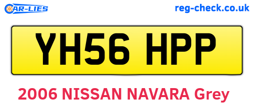 YH56HPP are the vehicle registration plates.