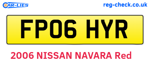 FP06HYR are the vehicle registration plates.