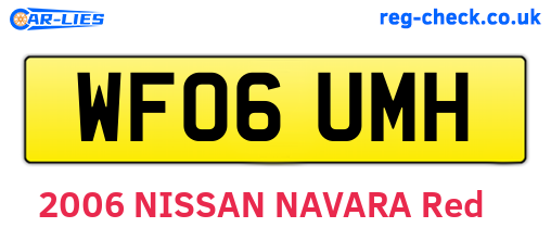 WF06UMH are the vehicle registration plates.