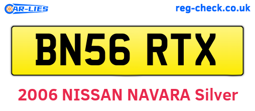 BN56RTX are the vehicle registration plates.