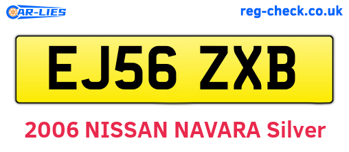 EJ56ZXB are the vehicle registration plates.