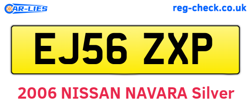 EJ56ZXP are the vehicle registration plates.