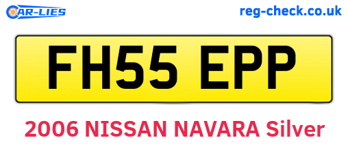 FH55EPP are the vehicle registration plates.