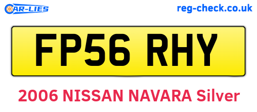FP56RHY are the vehicle registration plates.