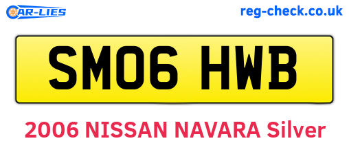 SM06HWB are the vehicle registration plates.