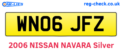 WN06JFZ are the vehicle registration plates.