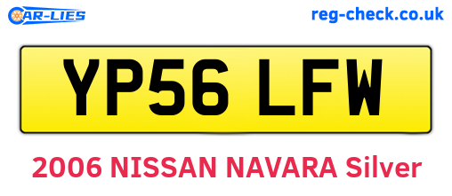 YP56LFW are the vehicle registration plates.