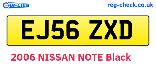 EJ56ZXD are the vehicle registration plates.