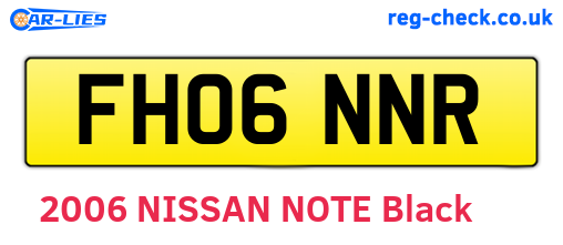 FH06NNR are the vehicle registration plates.