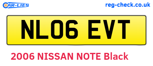 NL06EVT are the vehicle registration plates.
