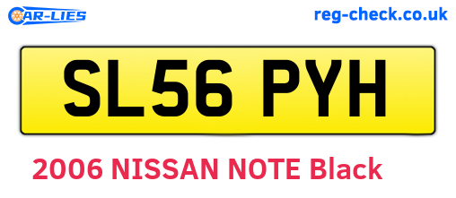SL56PYH are the vehicle registration plates.
