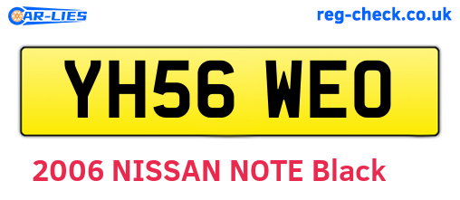 YH56WEO are the vehicle registration plates.