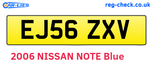 EJ56ZXV are the vehicle registration plates.