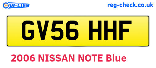 GV56HHF are the vehicle registration plates.