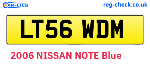 LT56WDM are the vehicle registration plates.