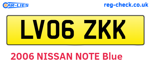 LV06ZKK are the vehicle registration plates.