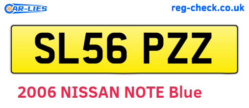 SL56PZZ are the vehicle registration plates.
