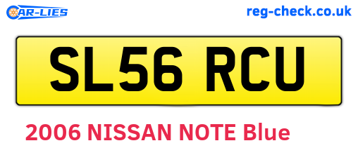 SL56RCU are the vehicle registration plates.