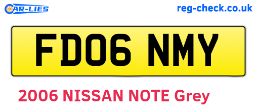 FD06NMY are the vehicle registration plates.