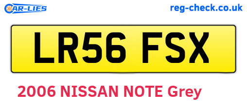 LR56FSX are the vehicle registration plates.
