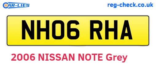 NH06RHA are the vehicle registration plates.