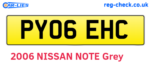 PY06EHC are the vehicle registration plates.
