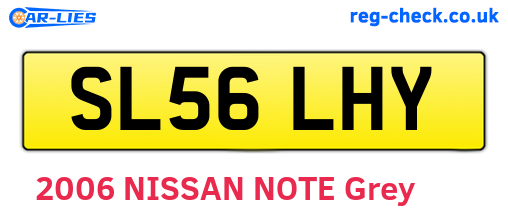 SL56LHY are the vehicle registration plates.