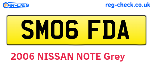 SM06FDA are the vehicle registration plates.