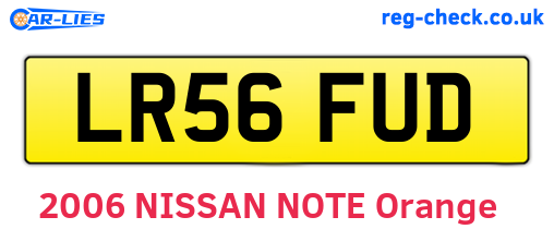LR56FUD are the vehicle registration plates.