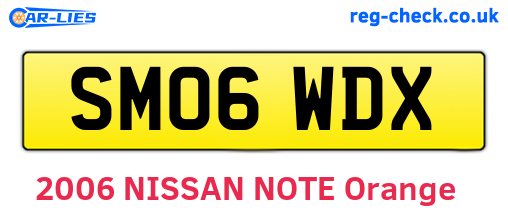 SM06WDX are the vehicle registration plates.