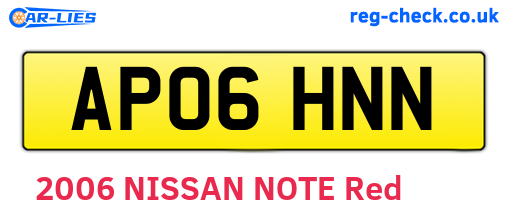 AP06HNN are the vehicle registration plates.