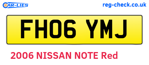 FH06YMJ are the vehicle registration plates.